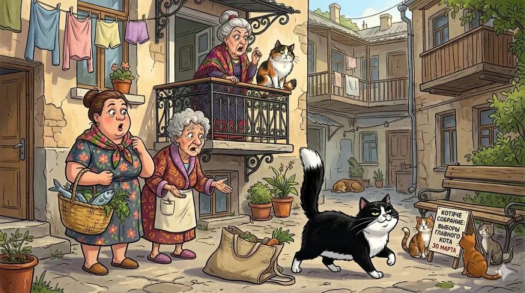 Чим живуть одеські коти: погляд із дворика