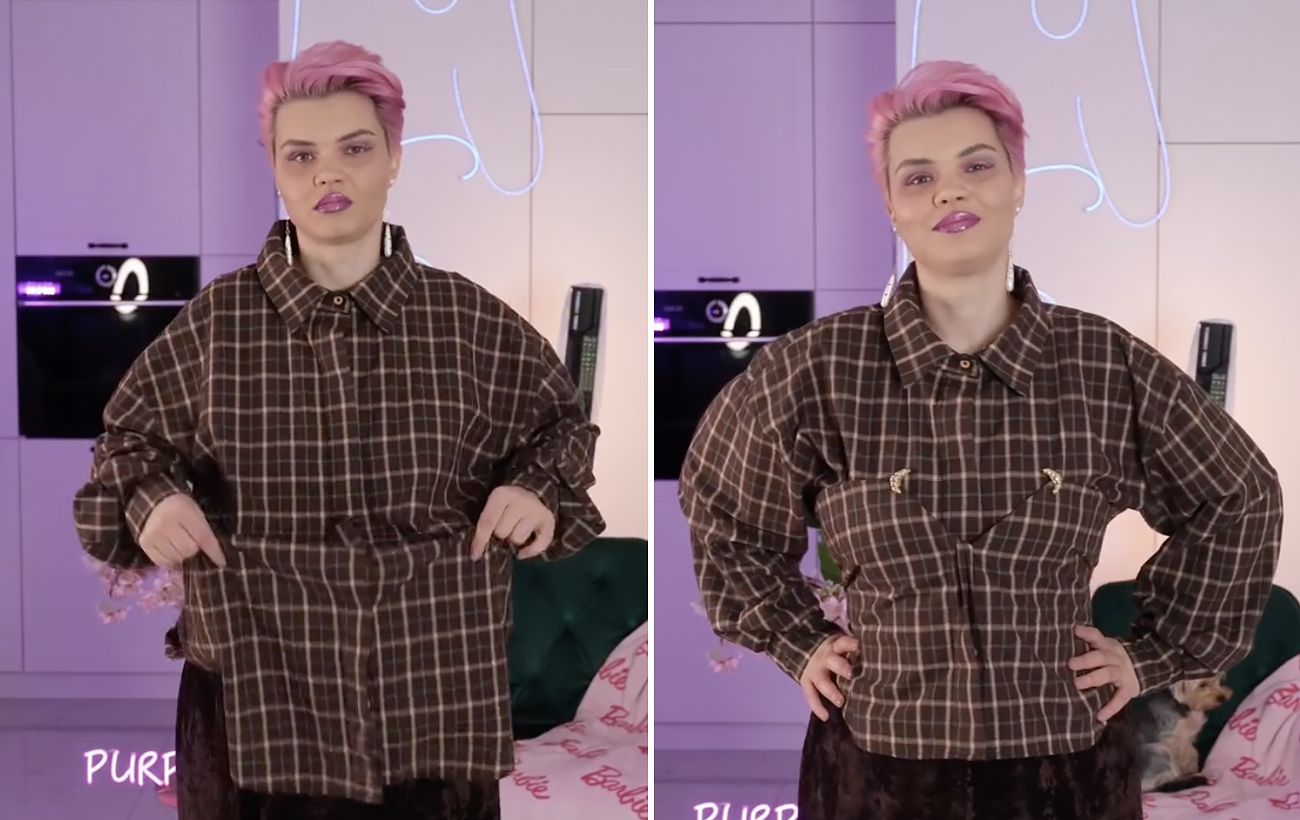 Стильний прийом: як перетворити сорочку на топ